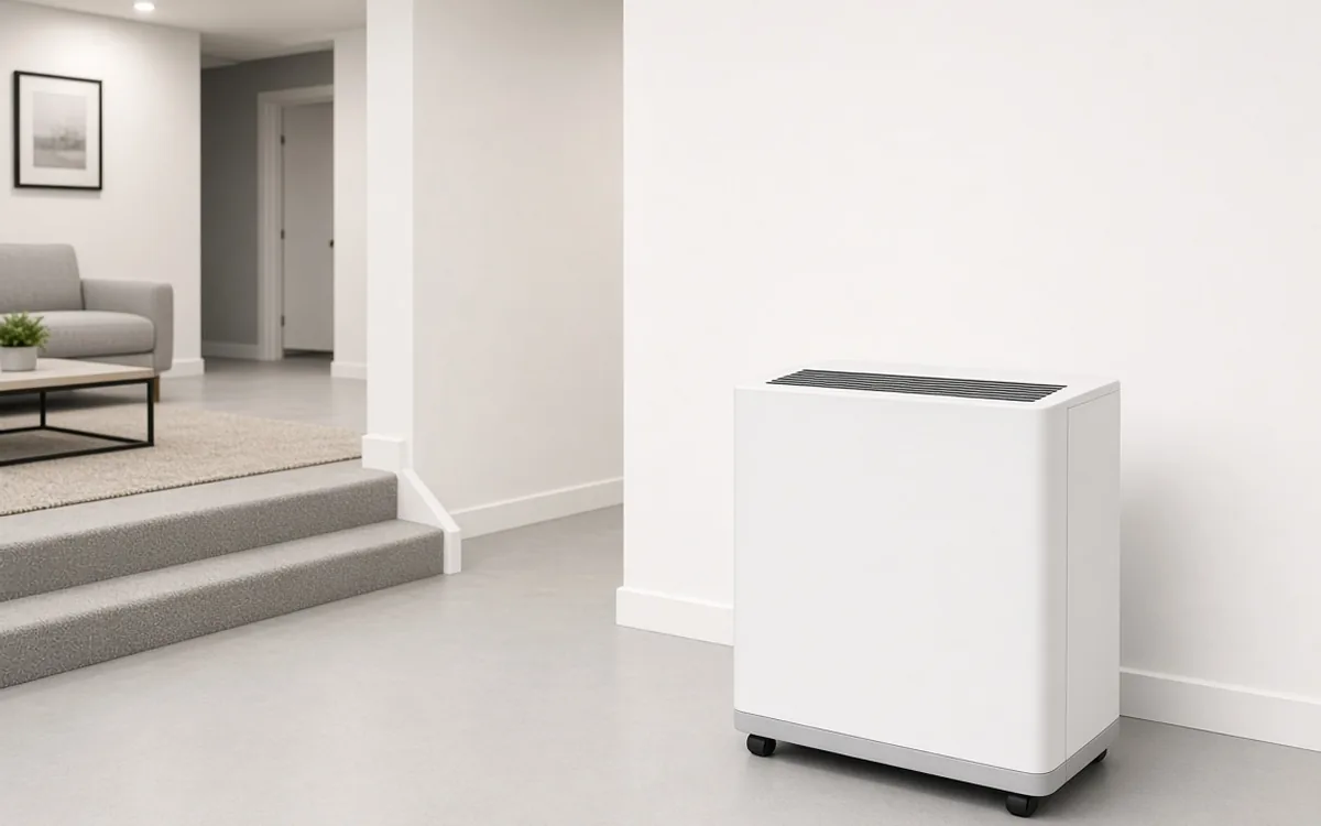 Basement dehumidifier